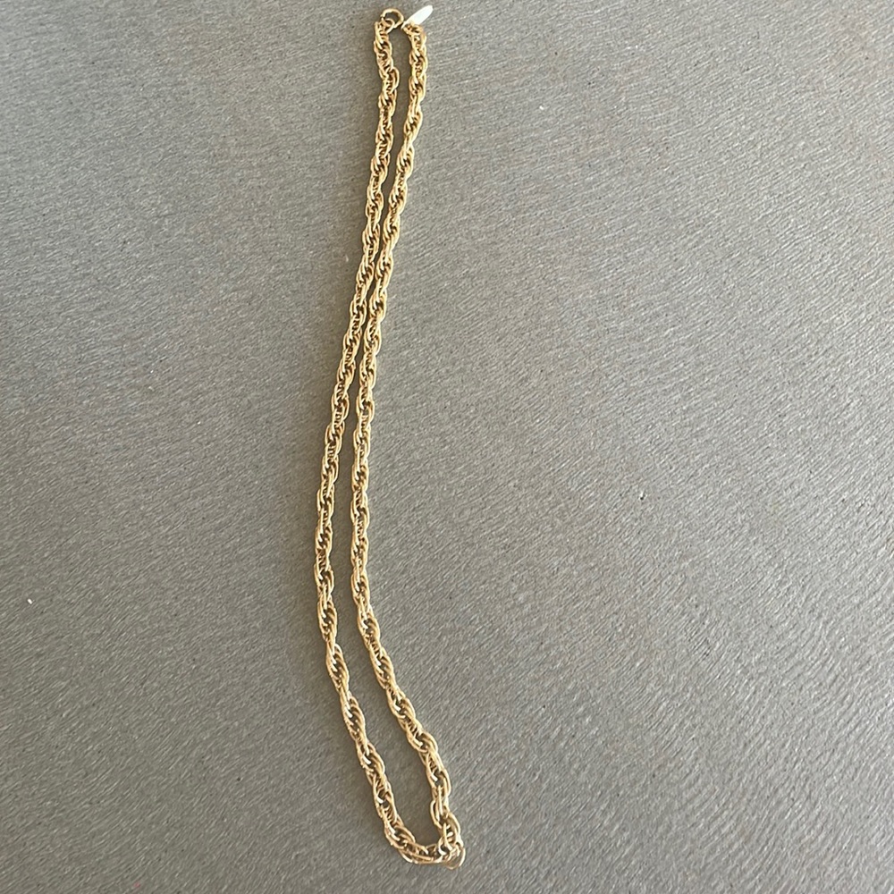Whiting and Davis gold chain necklace, Vintage - Picture 1 of 5